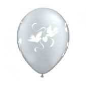 Apdrukāts lateksa balons 2 Doves (30 cm)