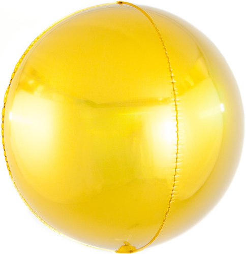Шар (15''/38 см) Мини-сфера 3d, Золото, 1 шт. Шар (15''/38 см) Мини-сфера 3d, Золото, 1 шт.