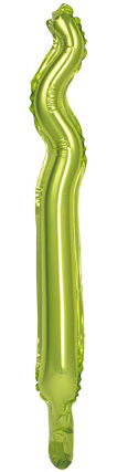 Шар (19''/48 см) Фигура, Зигзаг, Лайм, 1 шт.