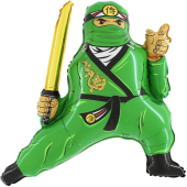 Bumba (32`` / 81 cm) Figūra, Ninja, Zaļa, 1 gab