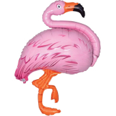 Шар (16''/41 см) Мини-фигура, Фламинго, Розовый, 1 шт.