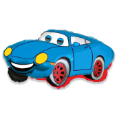 Шар (32''/81 см) Фигура, Гоночная машина, Синий, 1 шт.