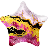 Bumba (19`` / 48 cm) Zvaigzne, Marmors, Rozā, 1 gab