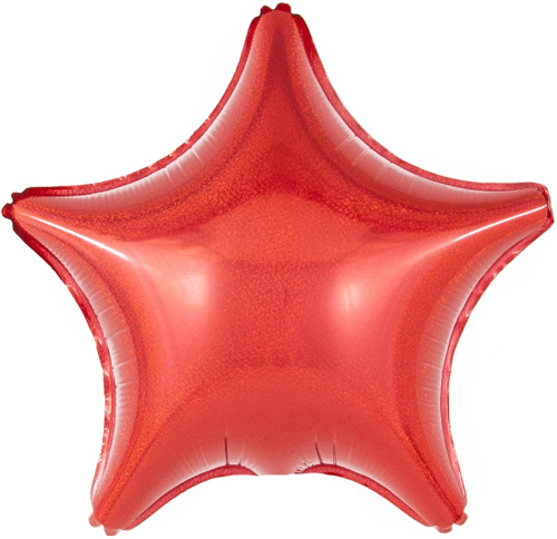 Шар с клапаном (10''/25 см) Мини-звезда, Красный, Голография, 1 шт. Шар с клапаном (10''/25 см) Мини-звезда, Красный, Голография, 1 шт.