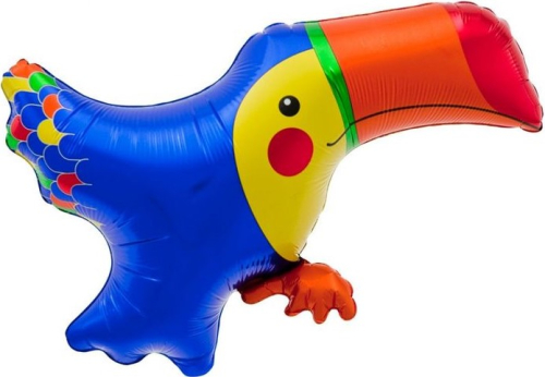 Шар (31''/79 см) Фигура, Яркий тукан, 1 шт. Шар (31''/79 см) Фигура, Яркий тукан, 1 шт.