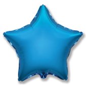 Шар (4''/10 см) Микро-звезда, Синий, 1 шт.