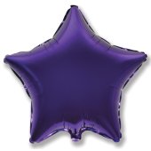 Шар (4''/10 см) Микро-звезда, Фиолетовый, 1 шт.