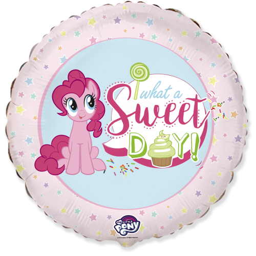 Шар (18''/46 см) Круг, My Little Pony, Лошадка Пинки Пай, Сладкий День!, Розовый, 1 шт. Шар (18''/46 см) Круг, My Little Pony, Лошадка Пинки Пай, Сладкий День!, Розовый, 1 шт.