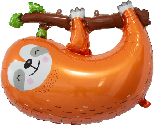 Шар (31''/79 см) Фигура, Ленивец на ветке, 1 шт.