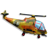 Шар (17''/43 см) Мини-фигура, Вертолет, Военный, 1 шт.
