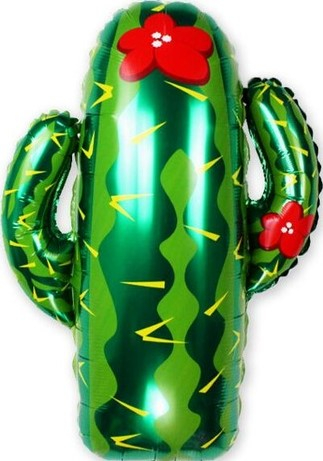 Шар (27''/69 см) Фигура, Цветущий кактус, 1 шт. Шар (27''/69 см) Фигура, Цветущий кактус, 1 шт.
