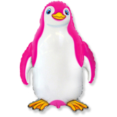 Шар (13''/33 см) Мини-фигура, Счастливый пингвин, Фуше, 1 шт.