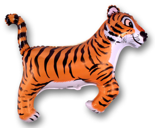 Шар (36''/91 см) Фигура, Тигр, Черные полоски, 1 шт.