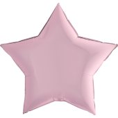 Шар (36''/91 см) Звезда, Розовый, 1 шт.