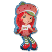 Шар (14''/36 см) Мини-фигура, Клубничка, 1 шт.
