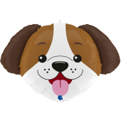 Шар (33''/84 см) Фигура, Голова, Милый Щенок, 1 шт.