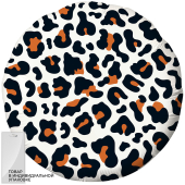Шар (18''/46 см) Круг, Анималистика, Пятнистый окрас, Леопард, 1 шт. в упак.