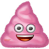 Шар (31''/79 см) Фигура, Мороженое Emoji, Розовый, 1 шт. в упак.