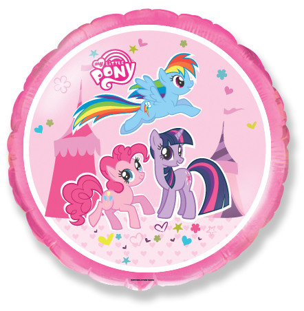 Шар (18''/46 см) Круг, My Little Pony, Лошадки в цирке, 1 шт. Шар (18''/46 см) Круг, My Little Pony, Лошадки в цирке, 1 шт.