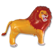Шар (33''/84 см) Фигура, Лев, Коричневый, 1 шт.