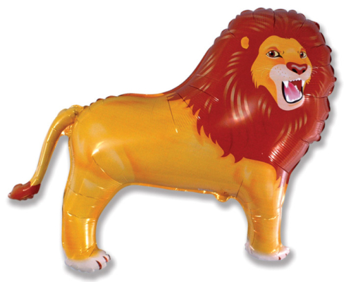 Шар (33''/84 см) Фигура, Лев, Коричневый, 1 шт. Шар (33''/84 см) Фигура, Лев, Коричневый, 1 шт.