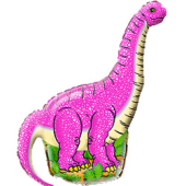 Шар (16''/41 см) Мини-фигура, Динозавр Диплодок, Фуше, 1 шт.