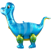 Bumba (25`` / 64 cm) Staigājoša figūra, Dinozaurs Brahiozaurs, Zils, 1 gab. iepakojumā.