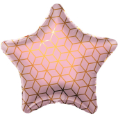 Bumba (19`` / 48 cm) Zvaigzne, Ģeometrija, Rozā, 1 gab