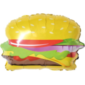 Шар с клапаном (17''/43 см) Мини-фигура, Гамбургер, 1 шт.