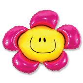 Шар (15''/38 см) Мини-цветок, Солнечная улыбка, Фуше, 1 шт.