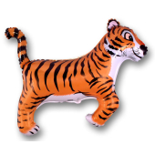 Шар (14''/36 см) Мини-фигура, Тигр, Черные полоски, 1 шт.