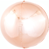 Шар (11''/28 см) Мини-сфера 3d, Розовое Золото, 1 шт.