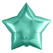 Шар (19''/48 см) Звезда, Бирюзовый, 1 шт.
