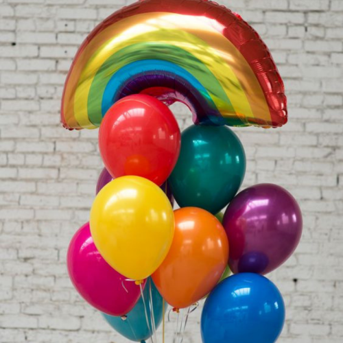 Композиция из воздушных шаров "Rainbow"