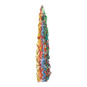 Хвост для воздушных шаров Twirlz 86 см цвет радуги