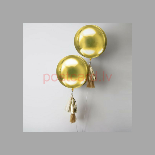 Balonu Kompozīcija 5 Ekskluzīvi Zelta krāsa 150x50 cm