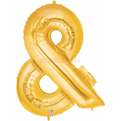 Folijas balons Burts & Zelta krāsa 86 cm
