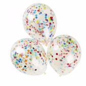 Confetti balons Krāsains 30 cm