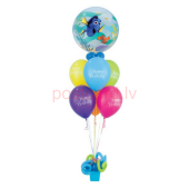 Balonu Kompozīcija 3 Dzimšanas dienai 160x50 cm