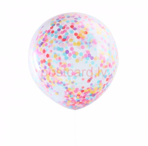 Confetti balons Krāsains 90 cm