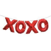 Folijas balonu kompozīcija Xoxo Sarkana krāsa  100*35 cm