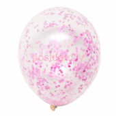 Confetti balons Rozā krāsa 31 cm