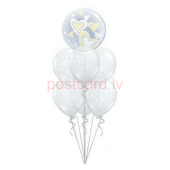 Balonu Kompozīcija 1 Kāzām 160x50 cm