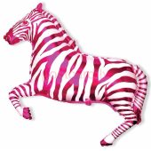 Pink Zebra ФОЛЬГА ВОЗДУШНЫЙ ШАР 107 cm