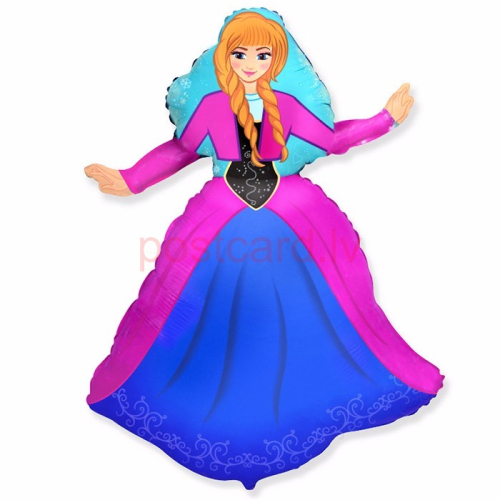 Princess Anna Frozen FOLIJA GAISA BALONS 92 CM