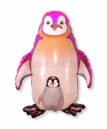 Pink Pinguin FOLIJA GAISA BALONS 35 CM