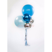 Balonu Kompozīcija 11 Ekskluzīvi Zila krāsa 150x50 cm