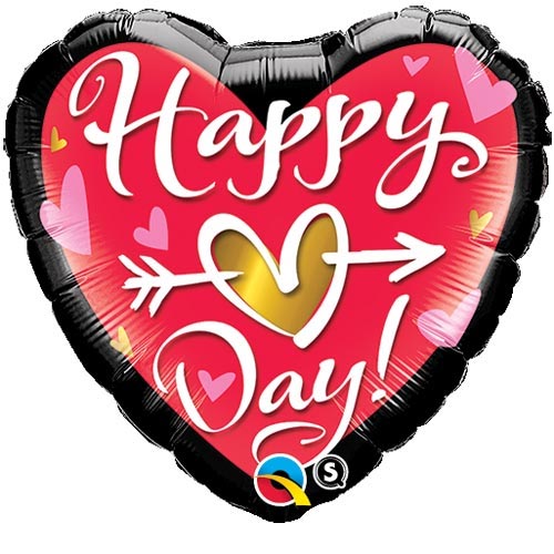 I Love You Golden Heart 45 cm