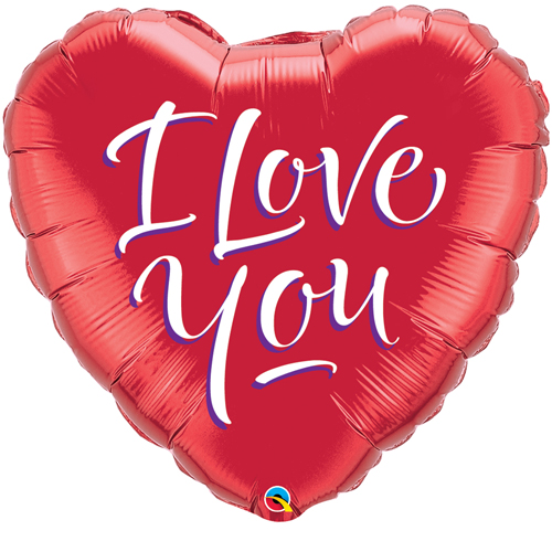 I Love You handwritten 45 cm