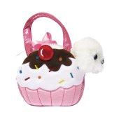 AURORA Fancy Pals Плюшевый щенок в сумке в виде капкейка, 20 см